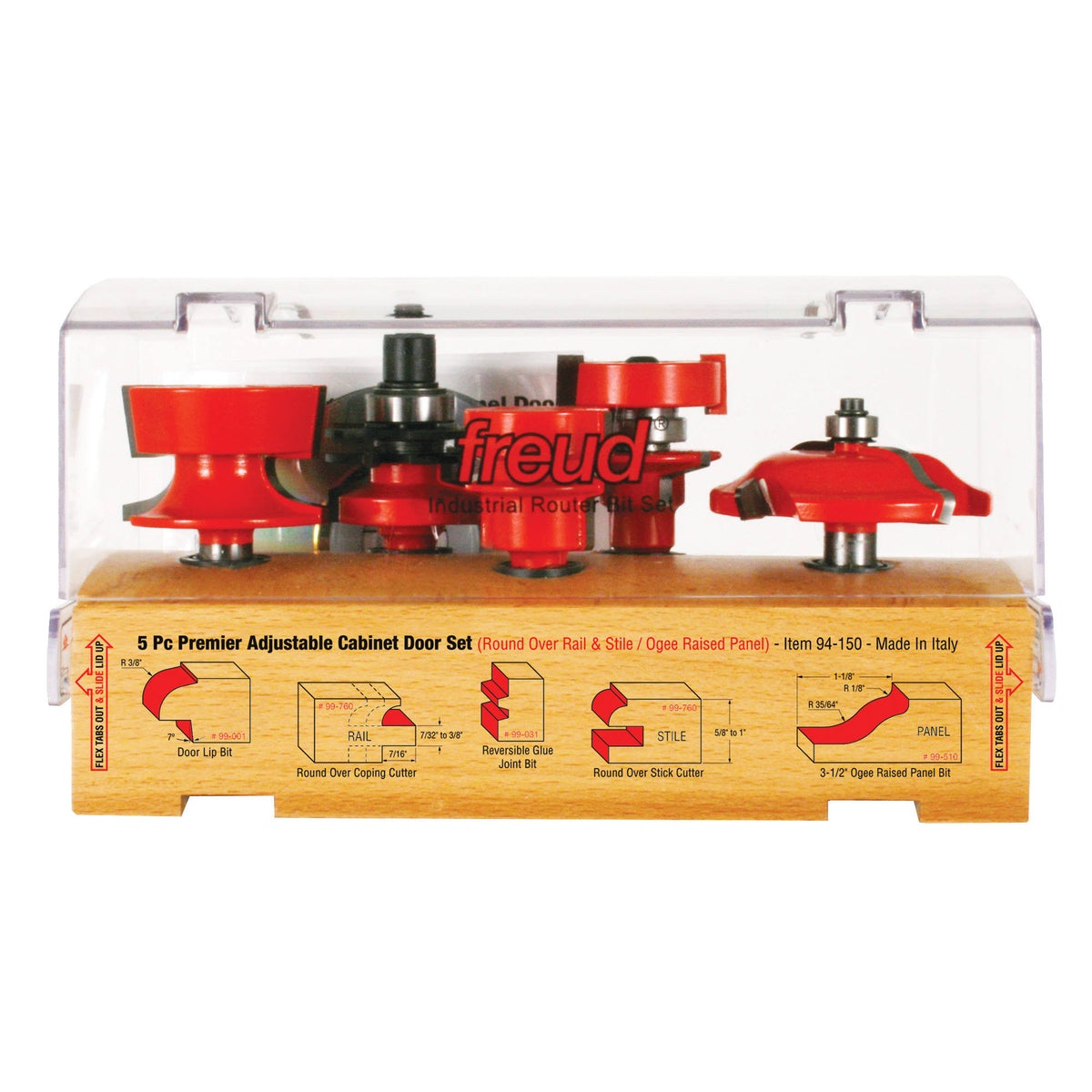 5 Piece Adjustable Cabinet Bit Set M4192