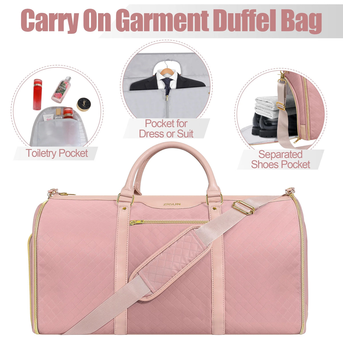 Convertible Garment Bag with Shoe Compartment R4736