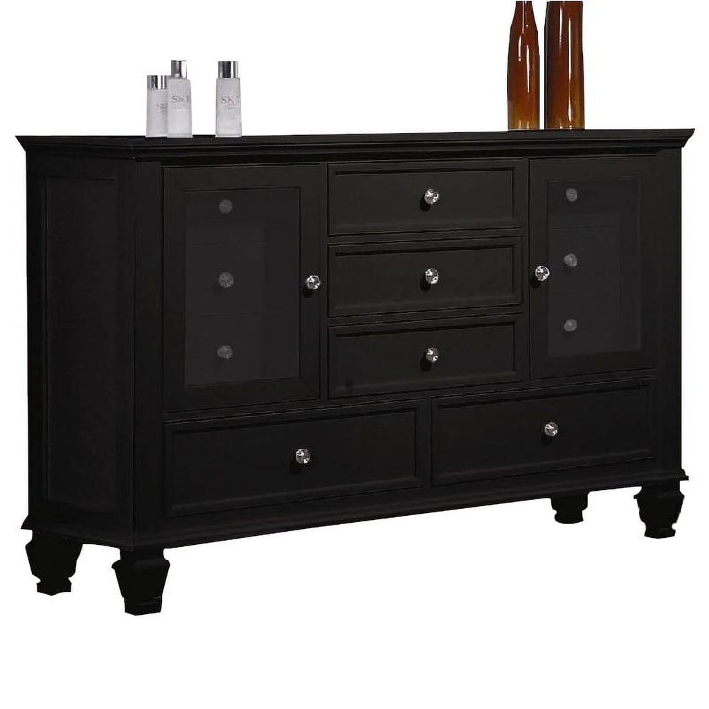 Black 11 Drawer Dresser H51153