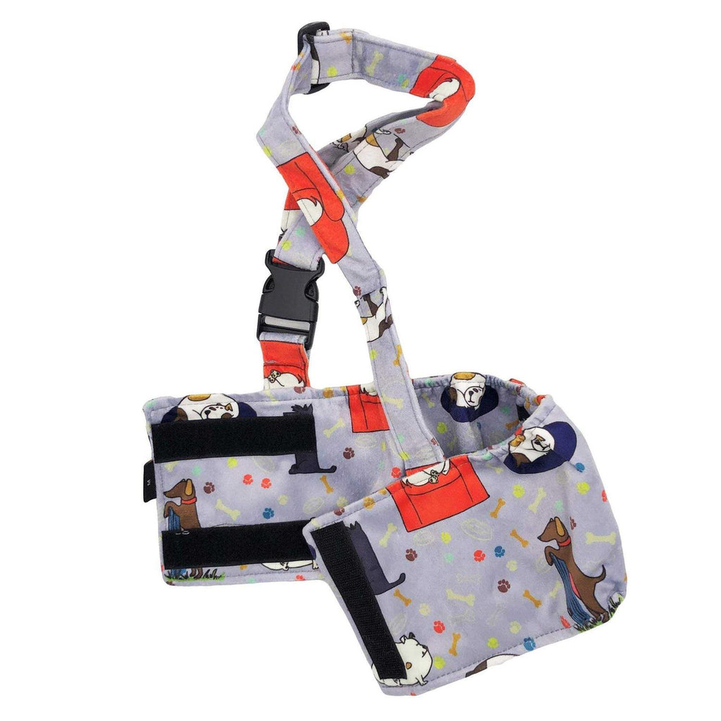 Washable Fleece Dog Diaper with Suspender S93539