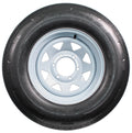 ST225/75R15 15 D 6 Lug White Spoke Trailer Tire On Rim B67256