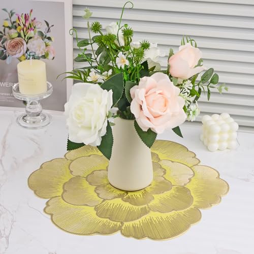 Gold Vinyl Placemats Set of 6 A529
