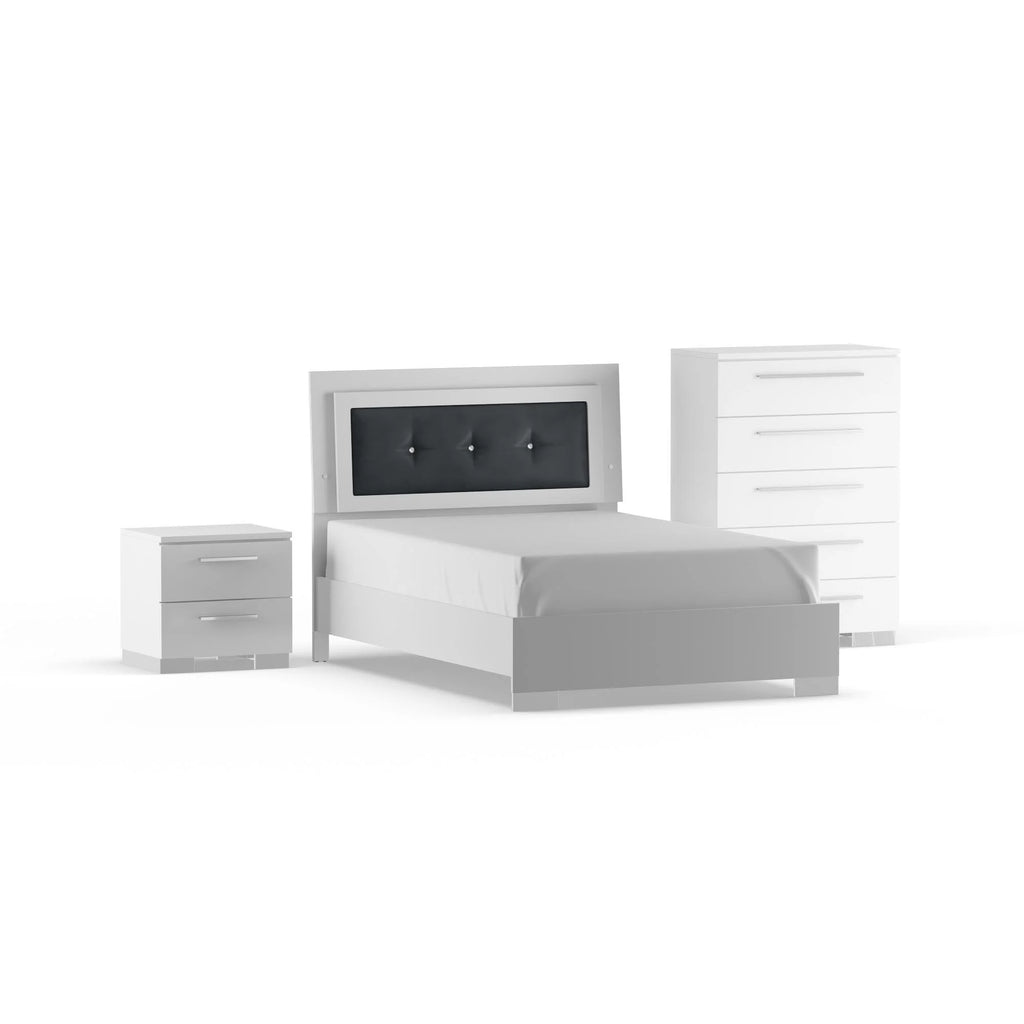 White 3-Piece Full Size Bedroom Set C3339