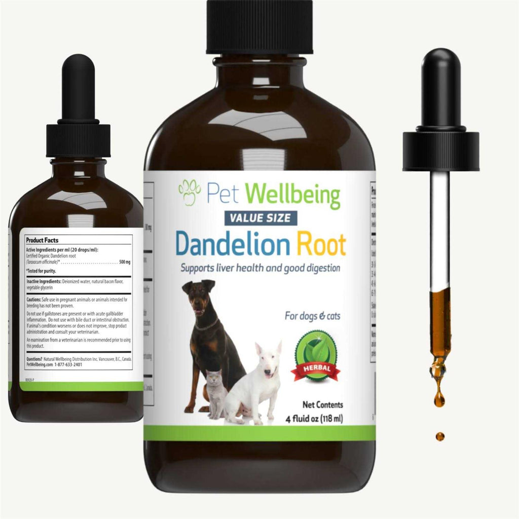 Dandelion Root Bacon Flavored Liquid Digestive & Liver Supplement for Cats & Dogs L986023