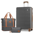 20 Inch Expandable Hard Shell Spinner Luggage with TSA Lock, Black G553