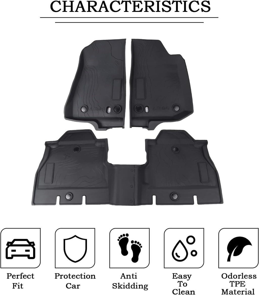 Front and Back TPE Floor Mats Pack of 2 U19483