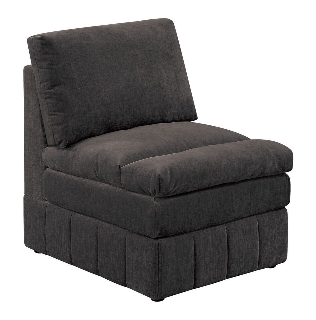 Plush Cushion 6pc Modular Sectional Set with Ottoman Y599