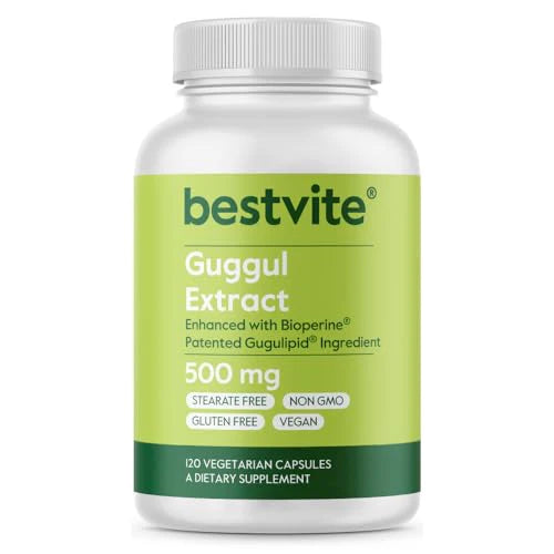500mg Guggul Extract 120 Vegetarian Capsules V11240