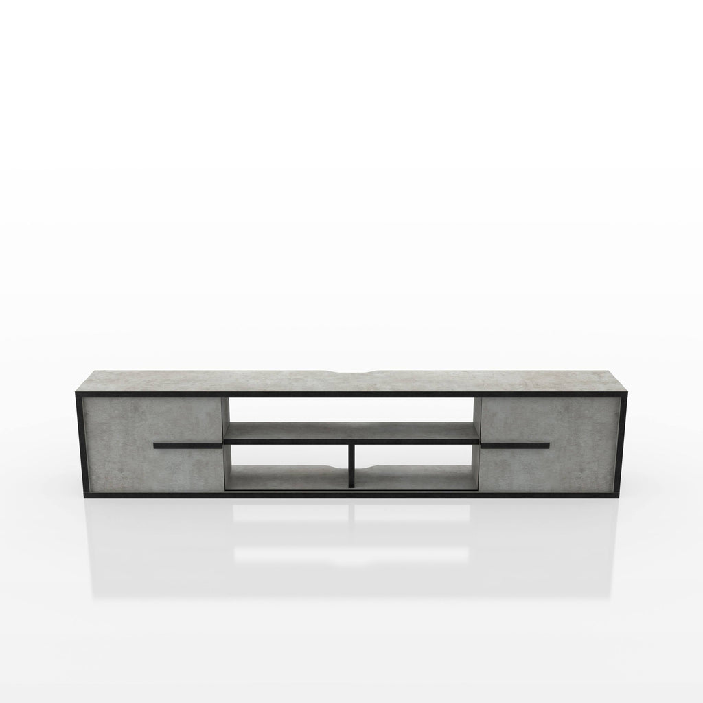 Reclaimed Oak Wall-Mounted Media Console B962974
