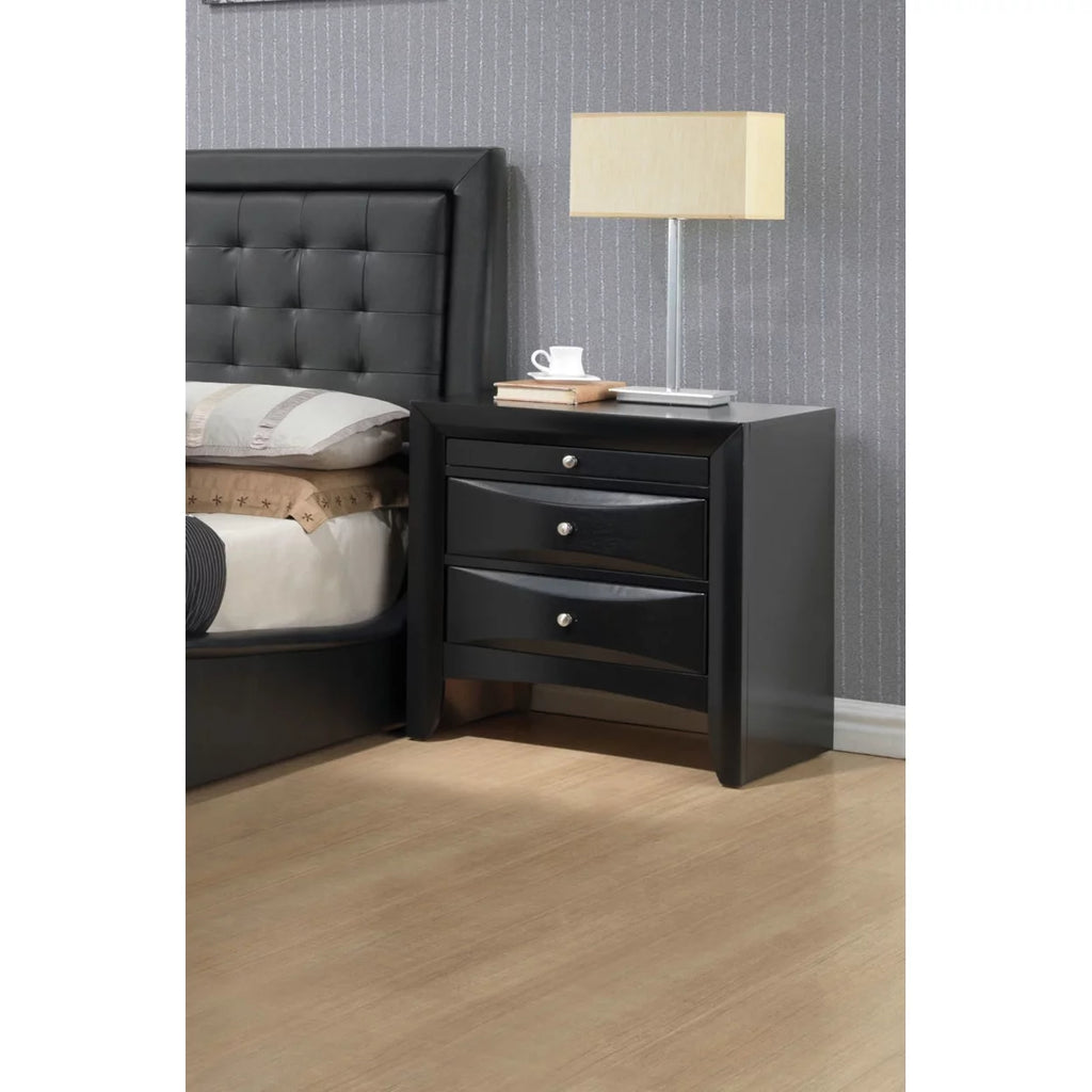 2 Drawer Wood Nightstand T30103