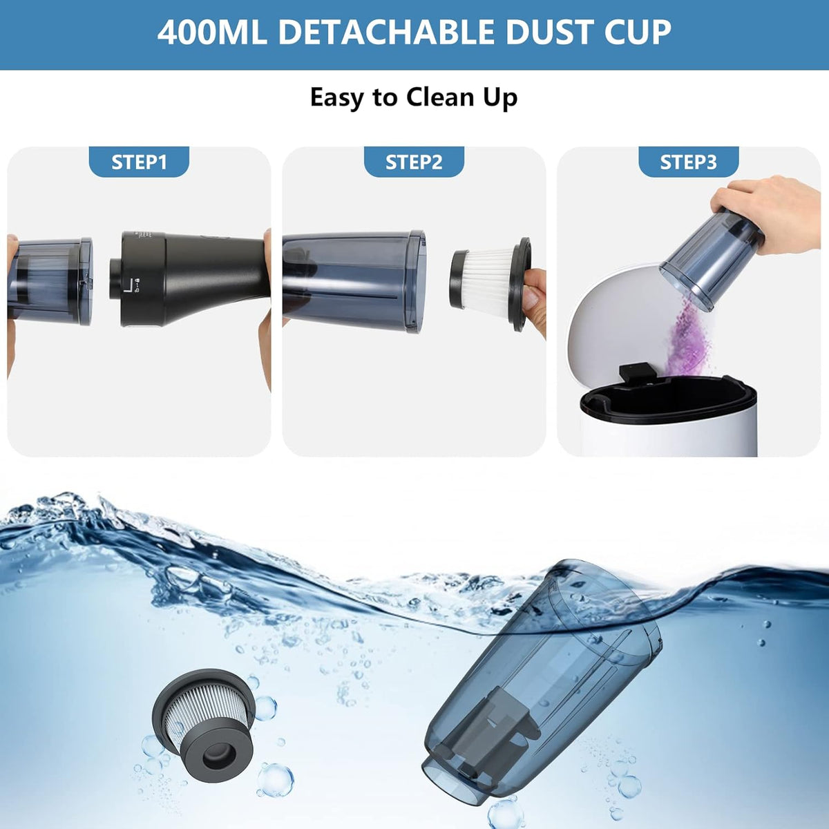 Cordless Handheld Vacuum Cleaner 9500PA Q835575