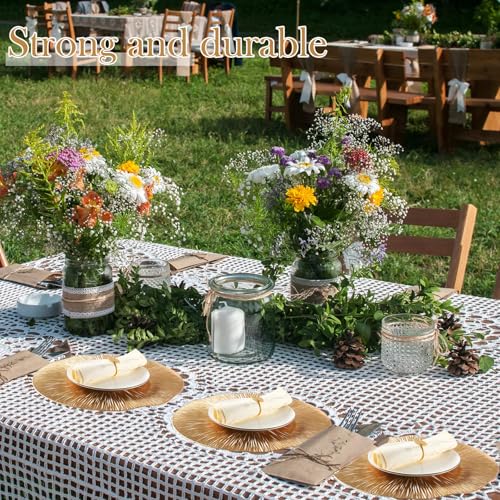 100 Set Gold 15 Inch Round Placemats and Napkin Rings L522