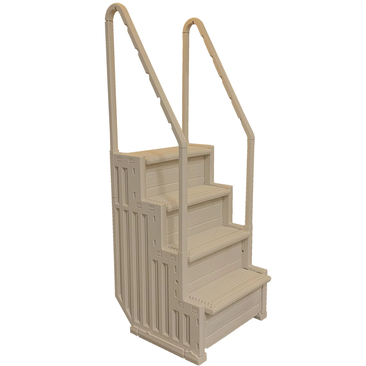 Above Ground Swimming Pool Ladder 4 Stair Step System Warm Gray M91737
