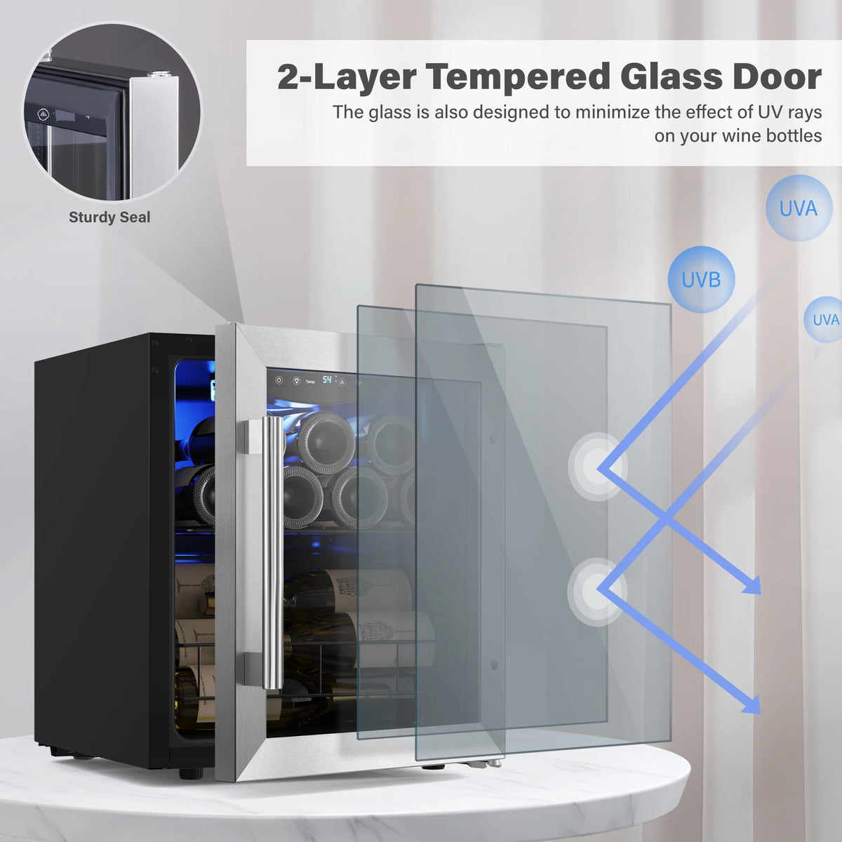 Freestanding 12 Bottle Wine Refrigerator S310134