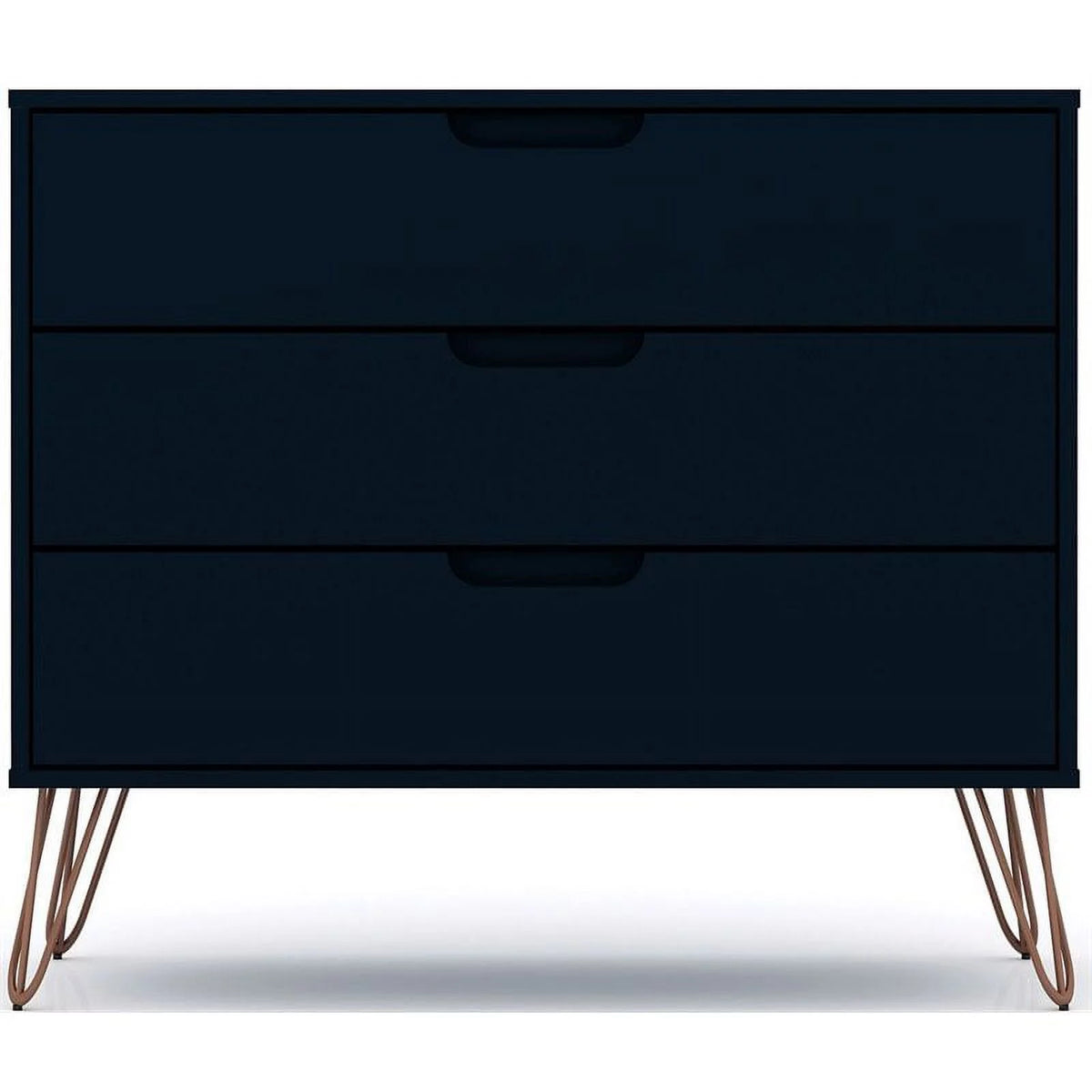3-Drawer Mid-Century Wood Dresser F520230