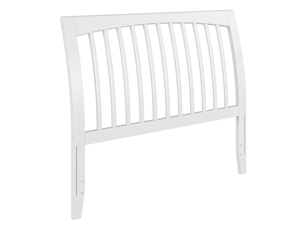 White Solid Wood Sleigh Headboard X76595