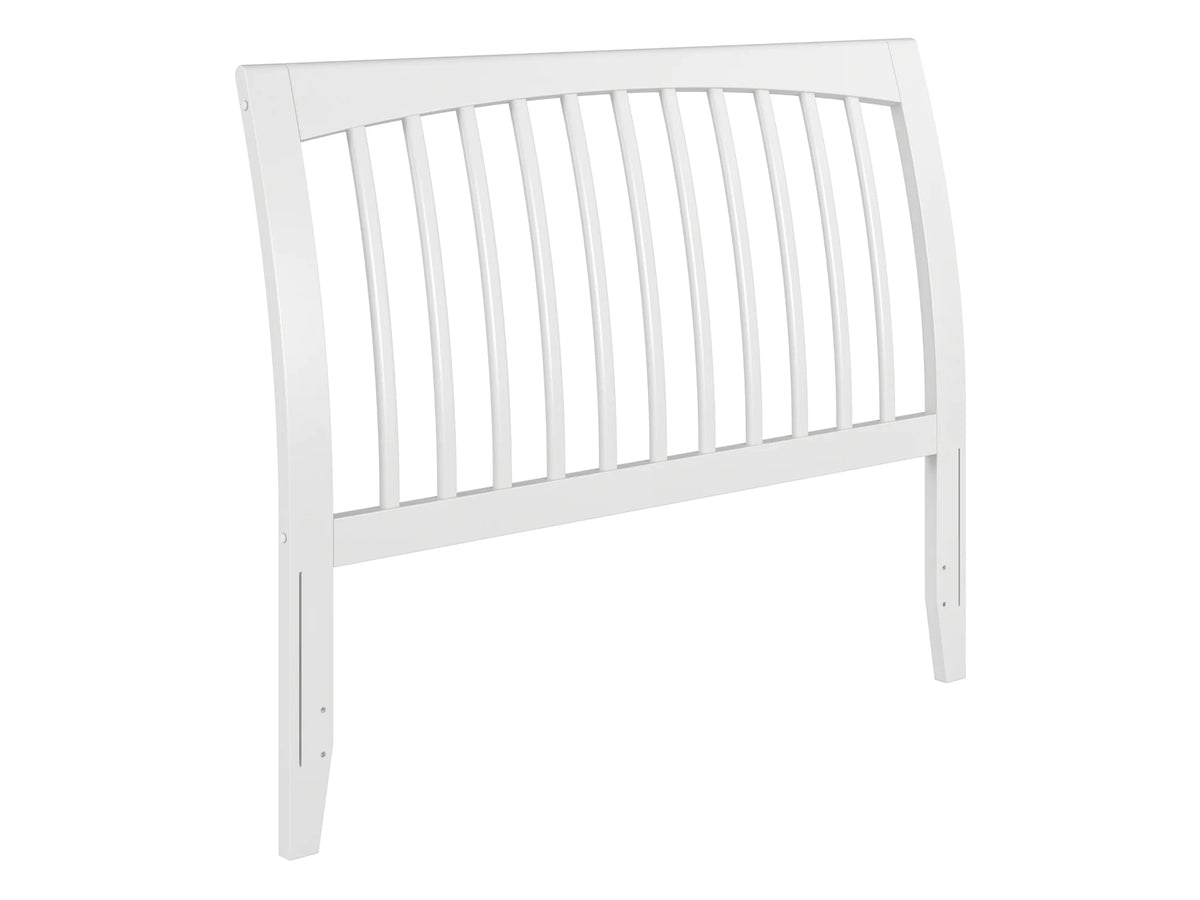 White Solid Wood Sleigh Headboard X76595