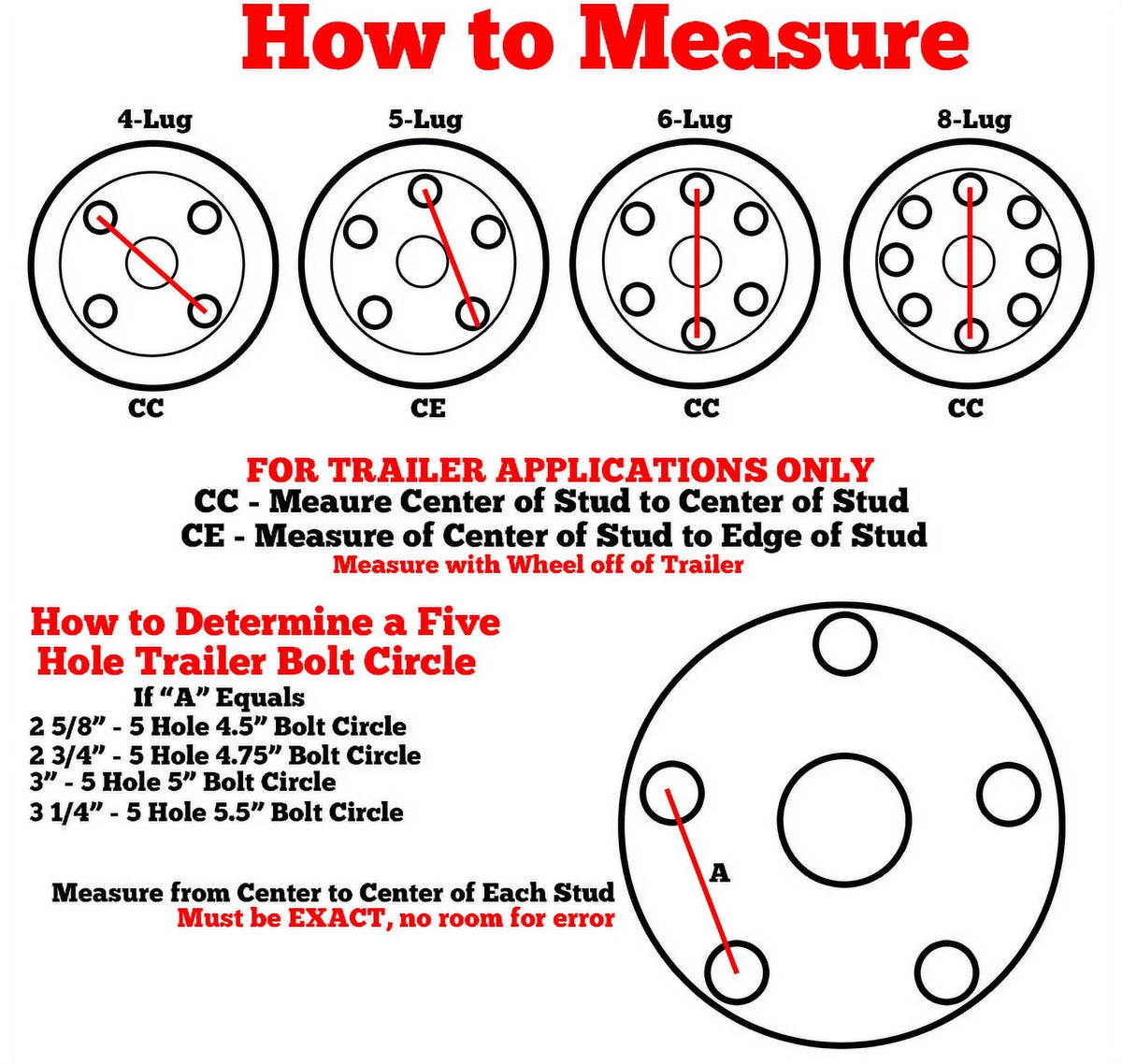 2-Pack Trailer Tire Rim 480-12 4.80-12 LRC 4Lug White Spoke Wheel Y78922