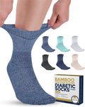 Bamboo Viscose Diabetic Ankle Socks 6 Pairs M87281