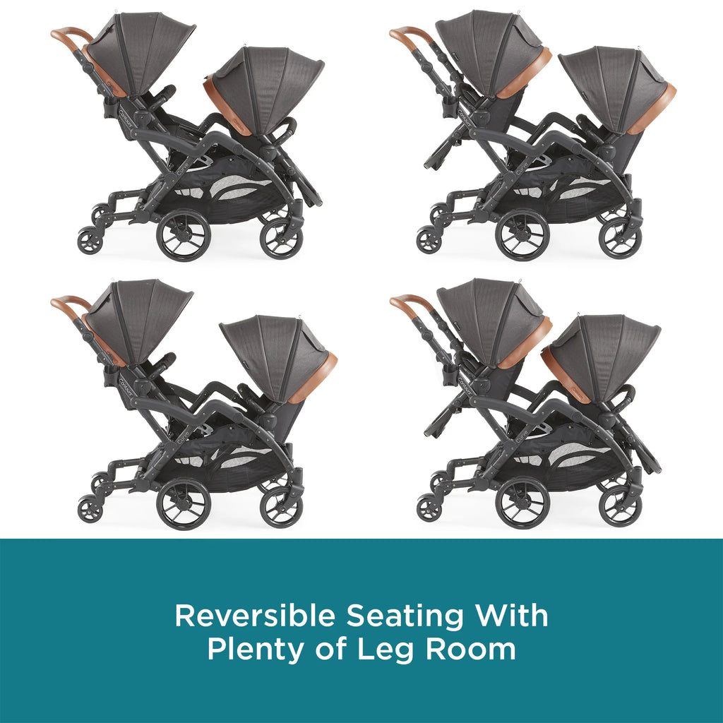 Black Double Tandem Stroller U747