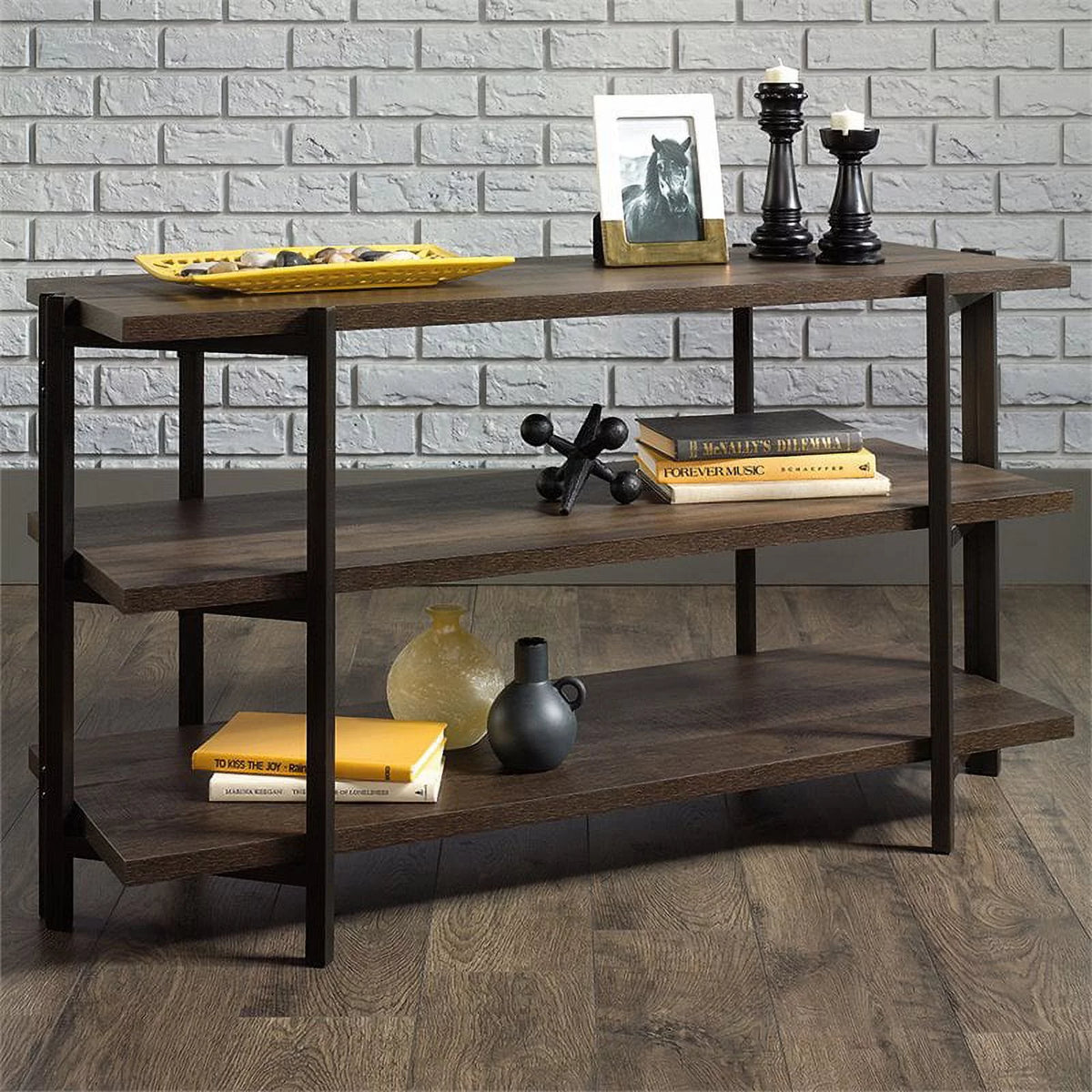 Console for TVs up to 42", Smoked Oak Finish K442