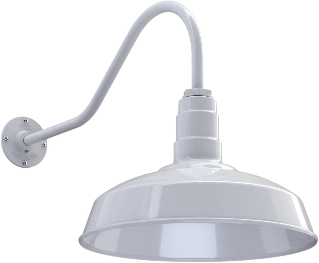 16 Dome 23 Gooseneck Galvanized Outdoor Wall Mounted Barn Light J6646