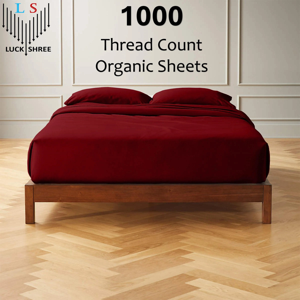 Queen XL Size Organic Cotton Sheet Set A9973