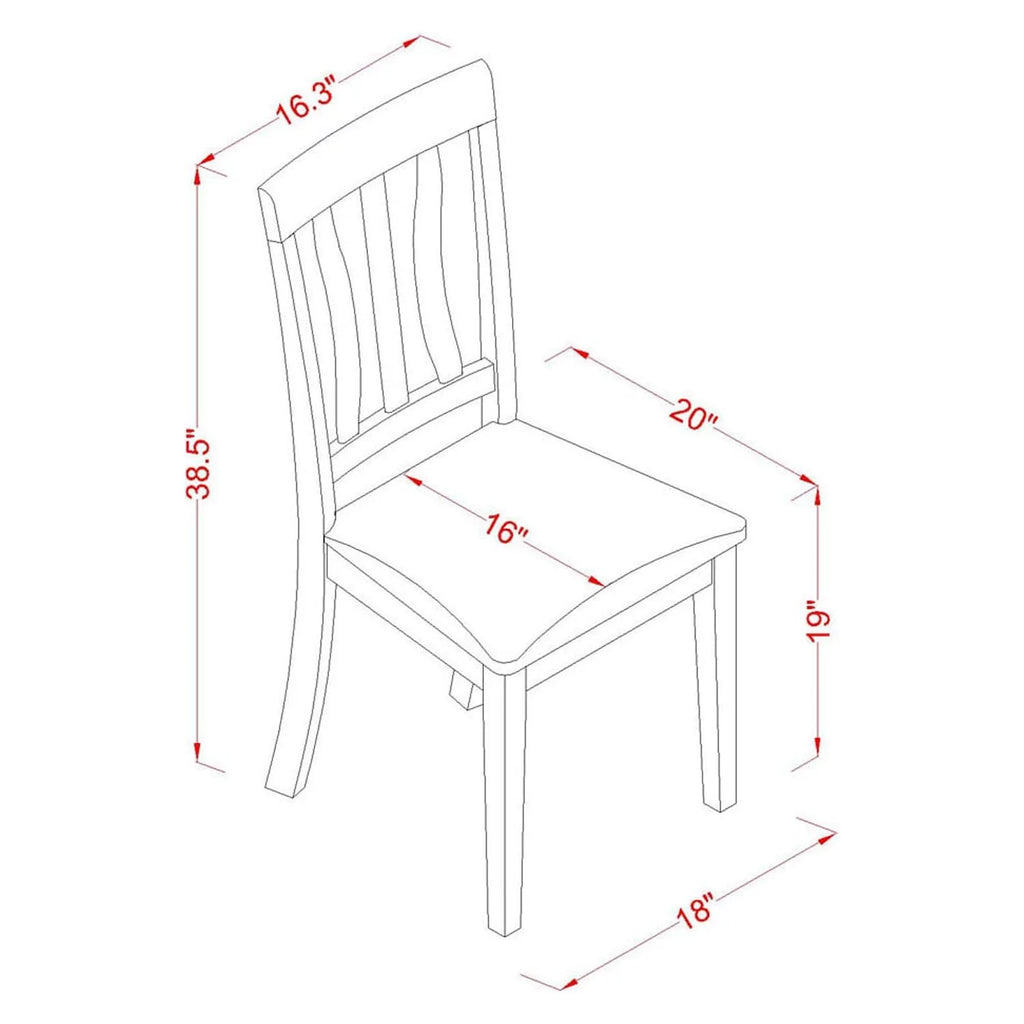 5 Pc Dining Table and 4 Chairs W9173
