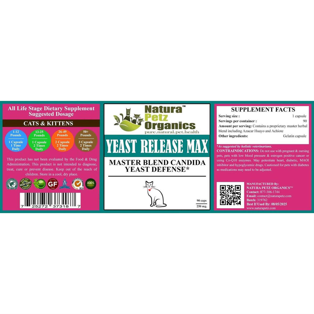 Yeast Defense Capsules for Dogs and Cats F42943