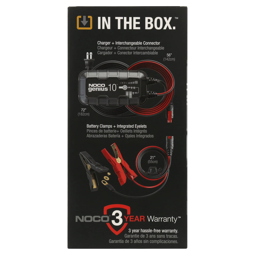 6V/12V 10A Smart Battery Charger and Maintainer N556499