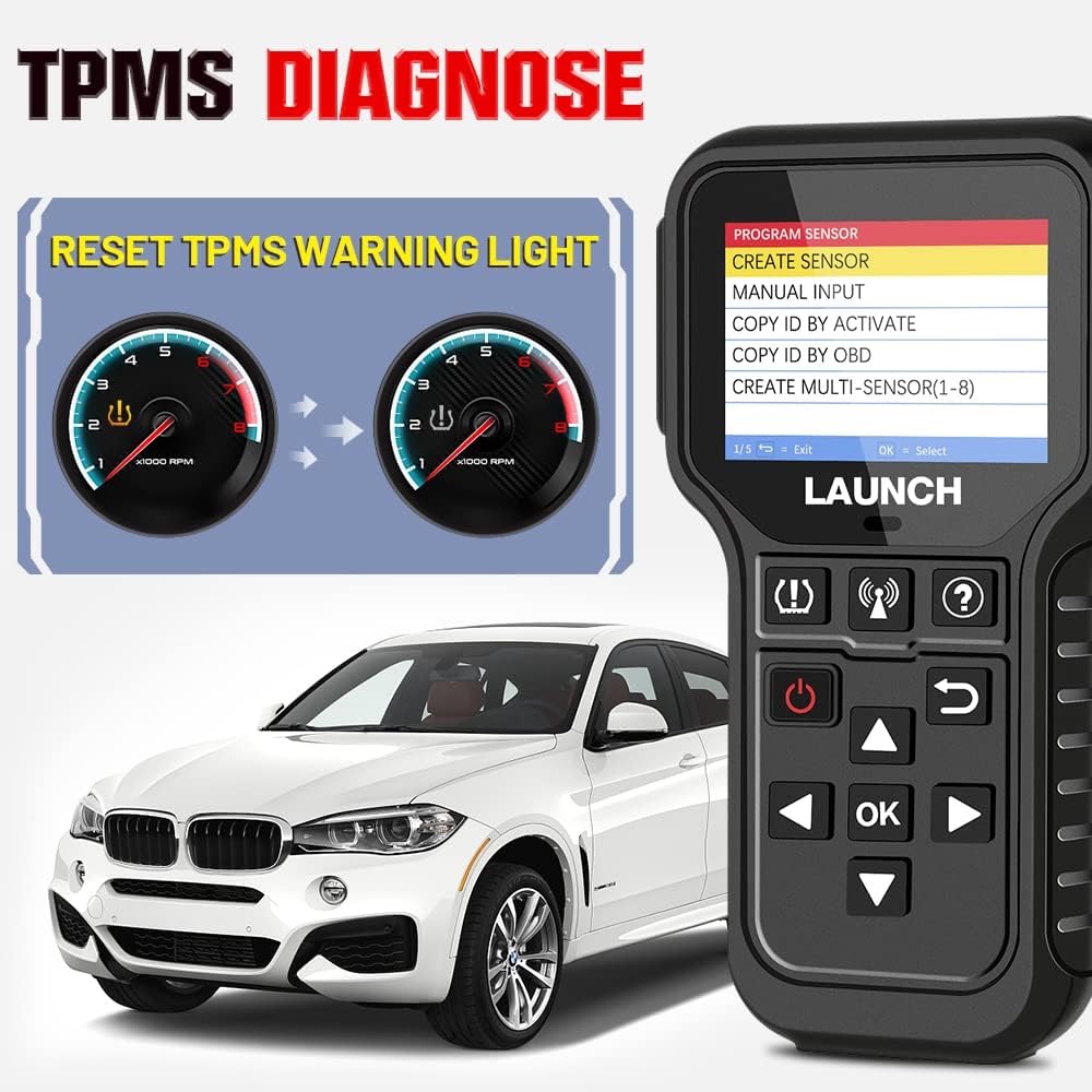 TPMS Relearn Tool + OBD2 Scanner Code Reader I501