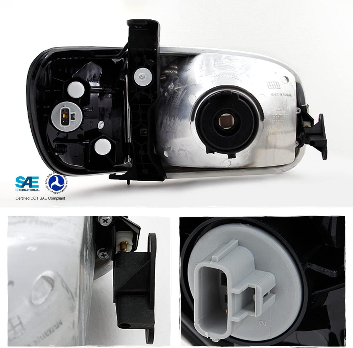 Black Smoke Headlights with Corner Light Pair U86339