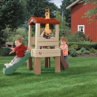 Toddler Indoor/Outdoor Climber and Slide Playhouse P62860