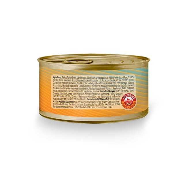 Shredded Turkey & Halibut Canned Cat Food J7078