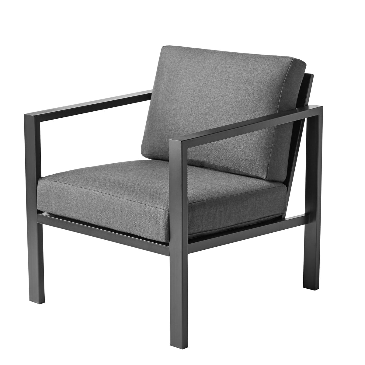 4-Piece Outdoor Patio Conversation Set, Seats 4, Gray M8802