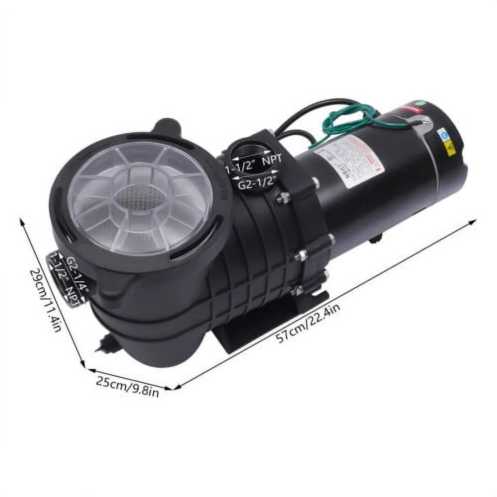 2.0HP Swimming Pool Pump with Strainer Filter A6301