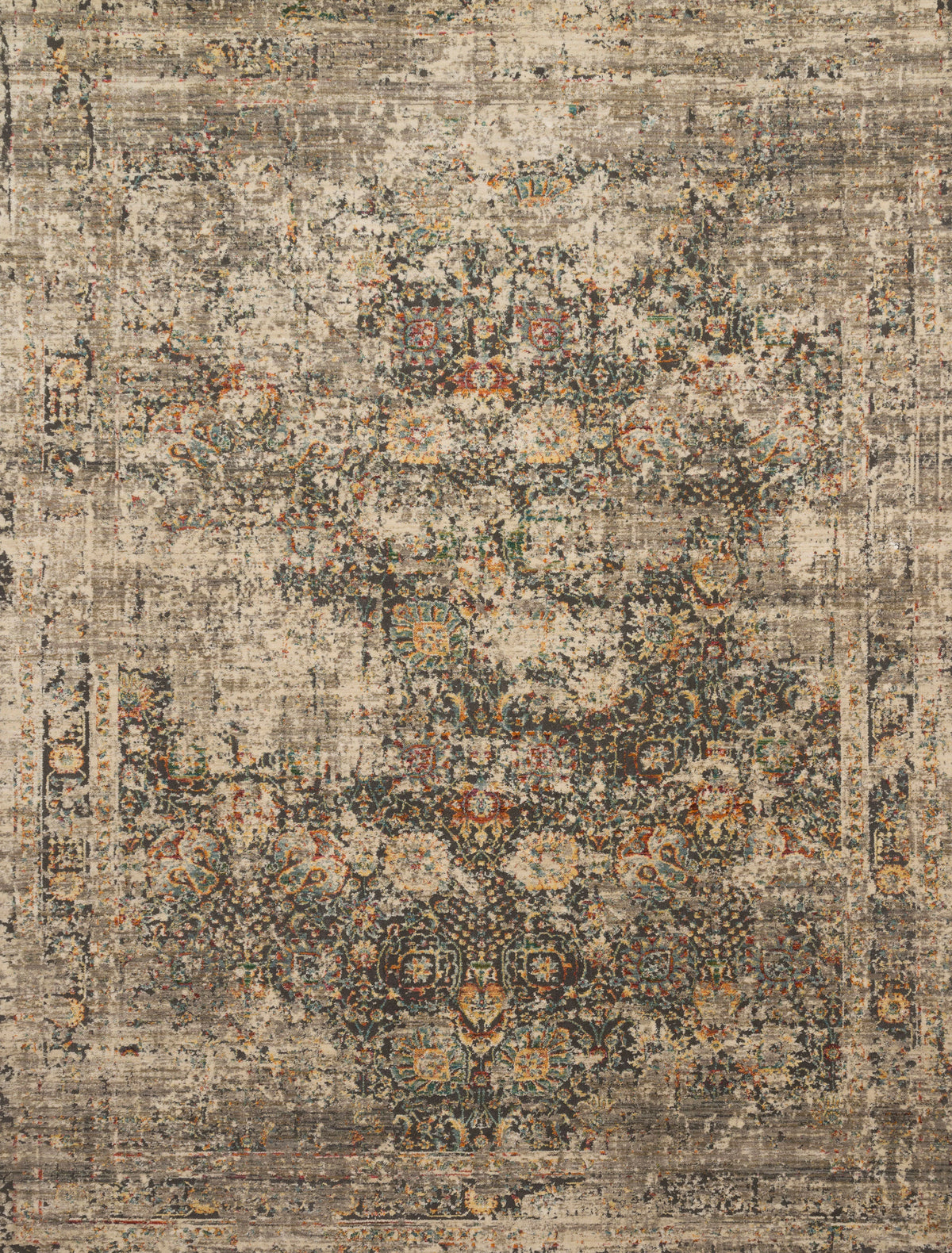 Grey Multi 6'7 x 9'4 Rug U88457