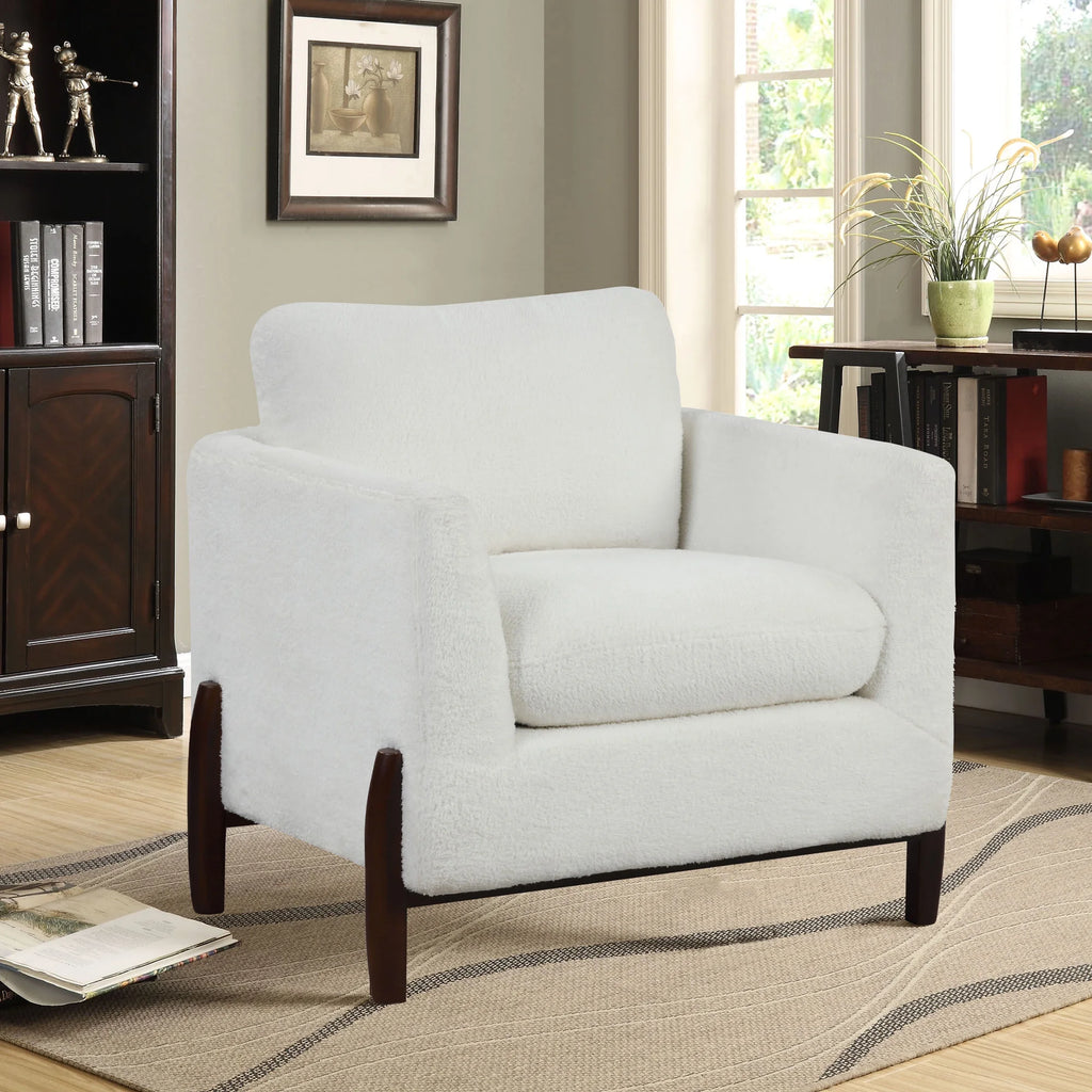 Sherpa Chair with Wood Legs K33122