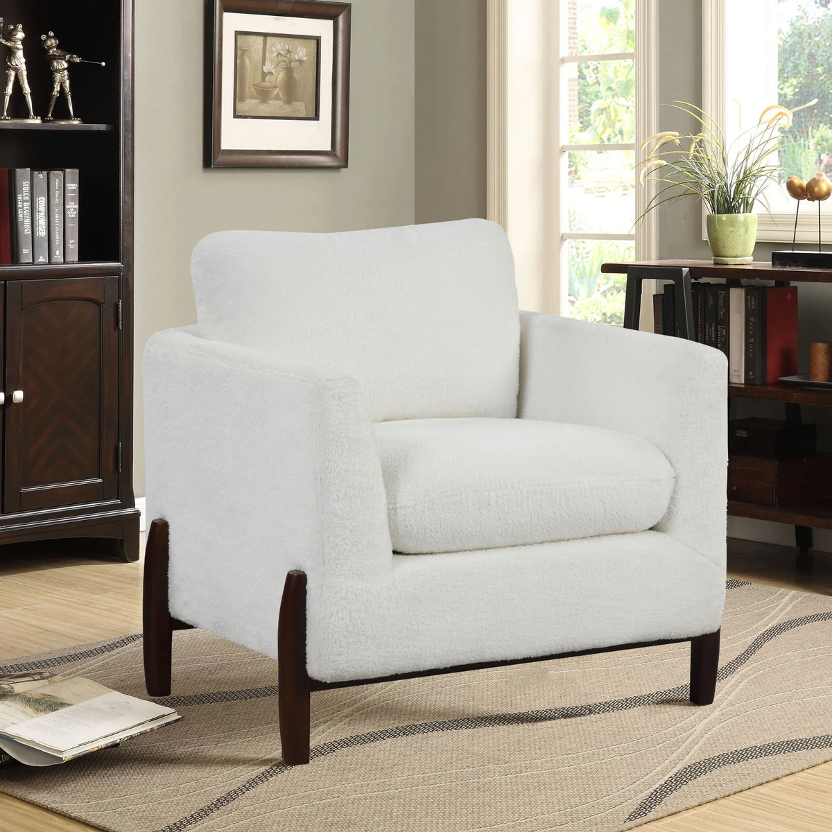 Sherpa Chair with Wood Legs K33122