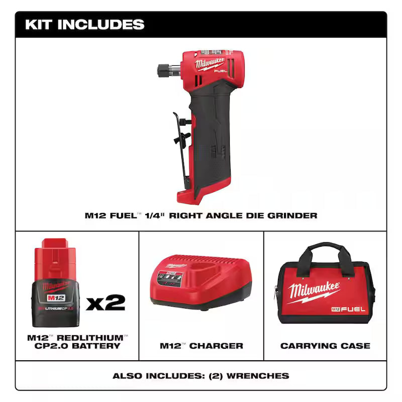 12-Volt Lithium-Ion Cordless Right Angle Die Grinder Kit S65771