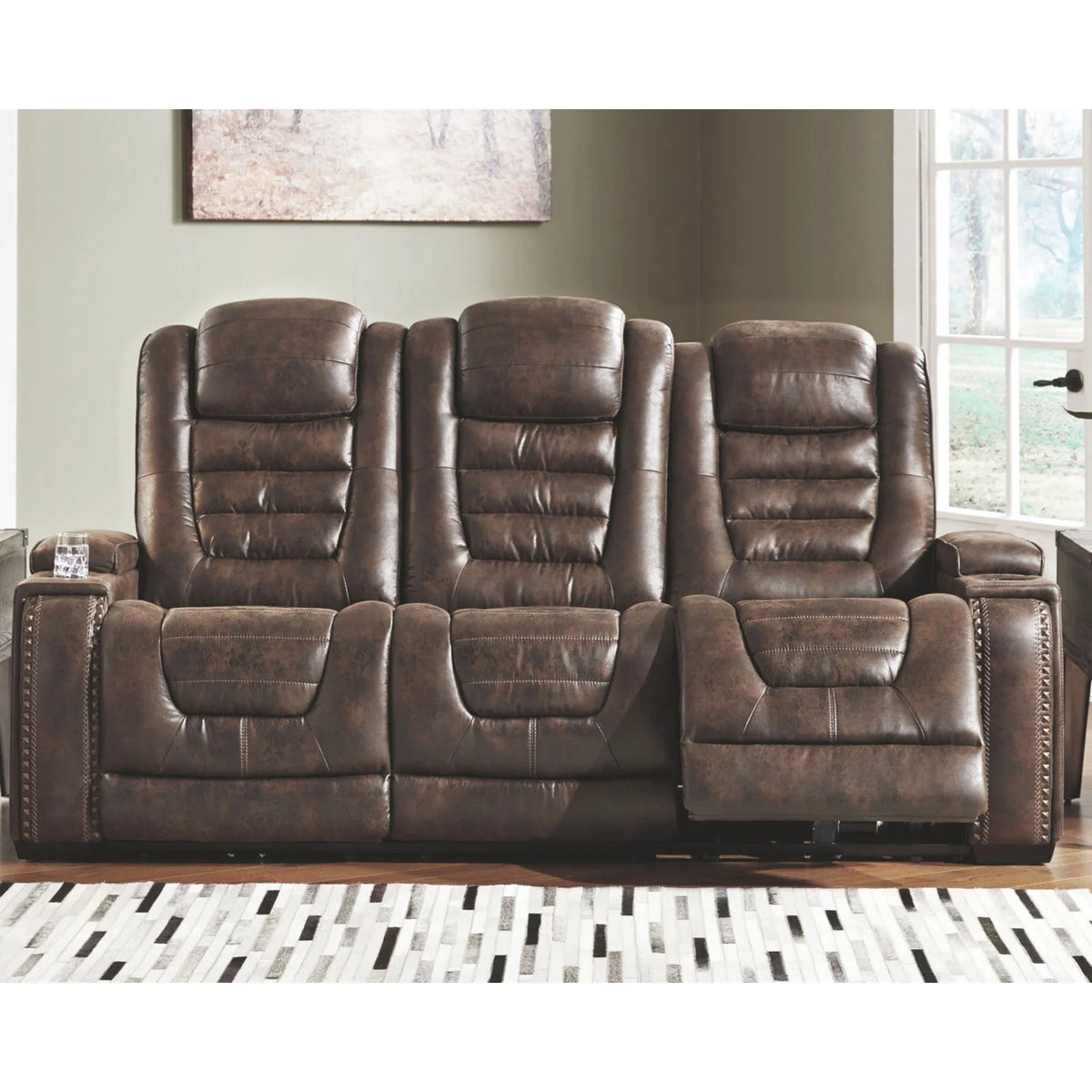 Power Reclining Sofa in Bark Q787