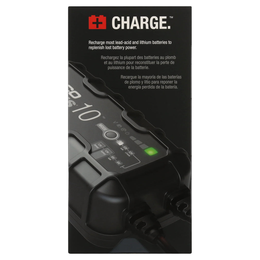 6V/12V 10A Smart Battery Charger and Maintainer N556499