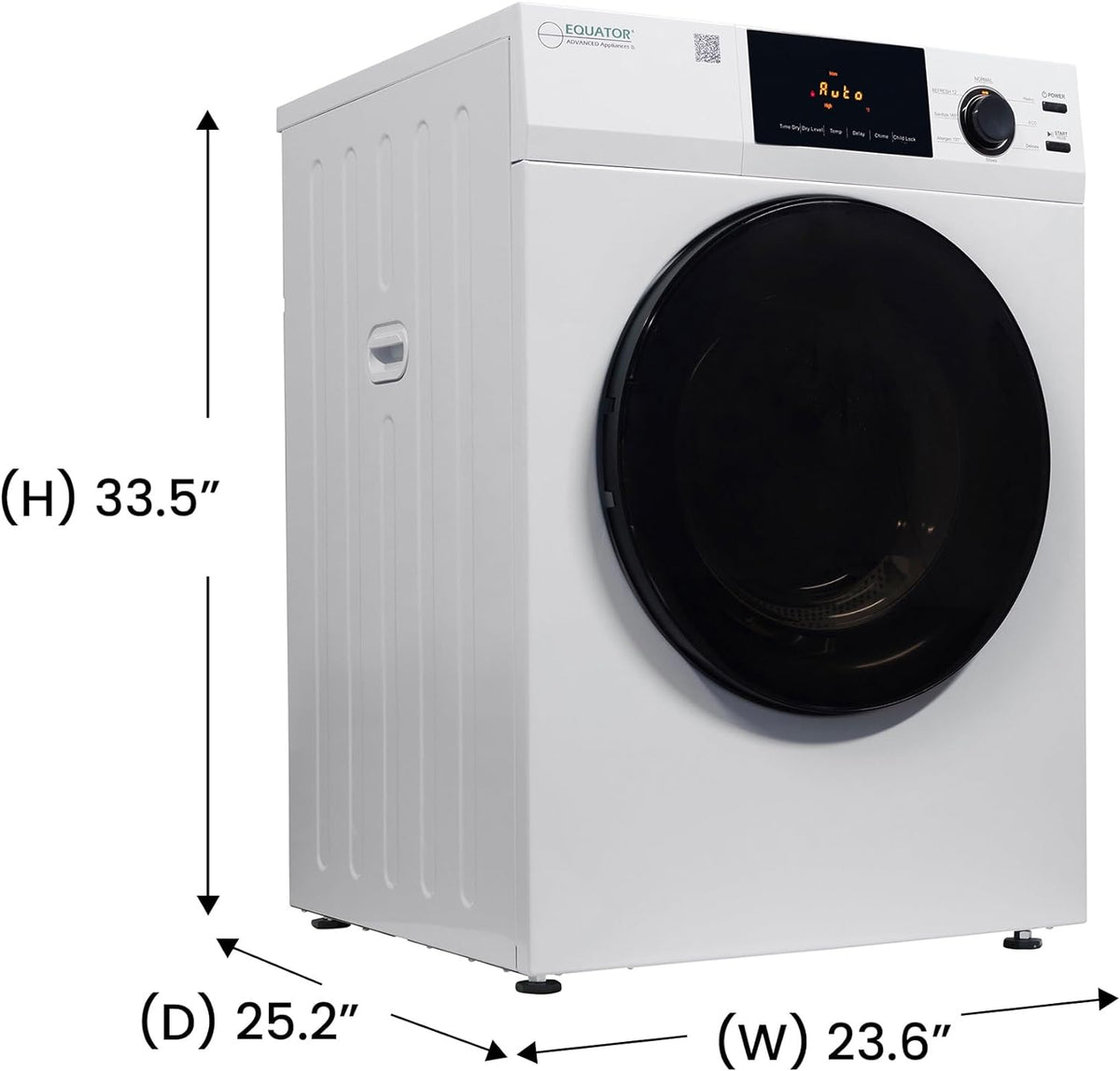 Digital Washer 1.9cf 110V + Vented Dryer 4cf 110V E276