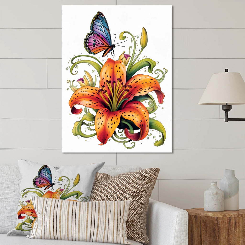 Floral Metal Art Print X558