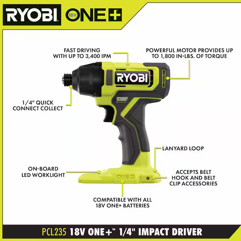 18V Cordless 6-Tool Combo Kit with Batteries, Charger, and Miter Saw B417489