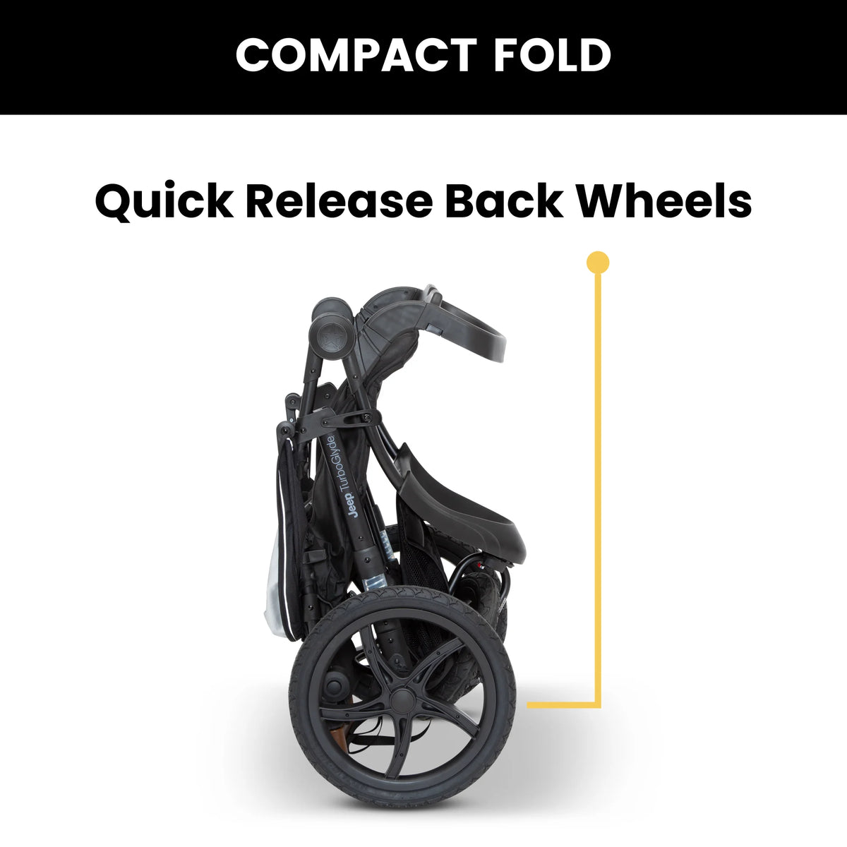 Black Jogging Stroller M2467