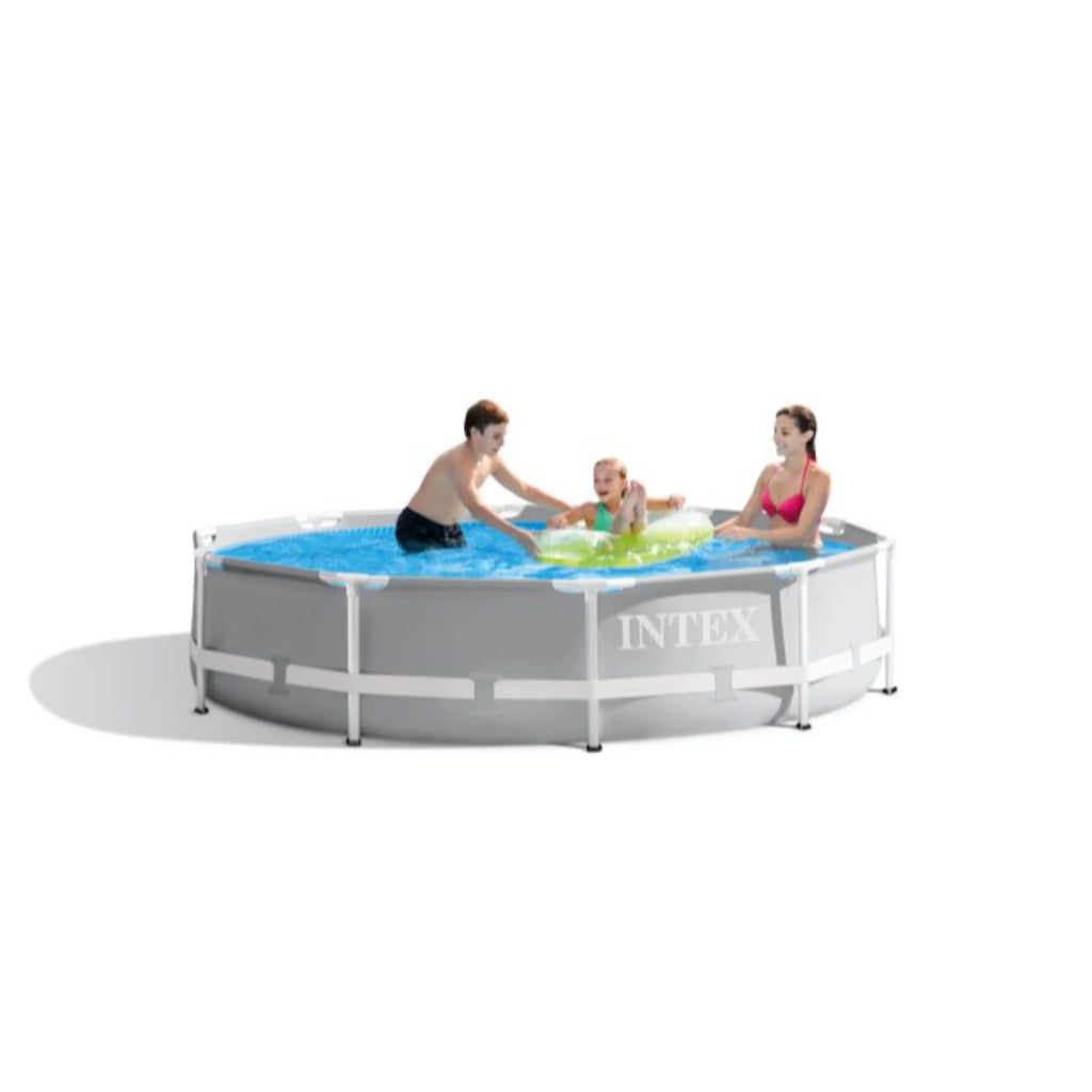 10ft x 30in Prism Frame Above Ground Swimming Pool with Filter Pump C6382