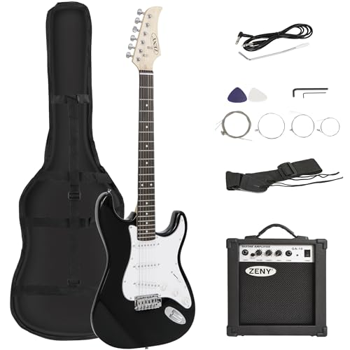 39" Full Size Electric Guitar with Amp Case and Accessories Pack Blue Z2832