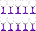 Purple 8.5 Oz Wine Glasses Set I6591