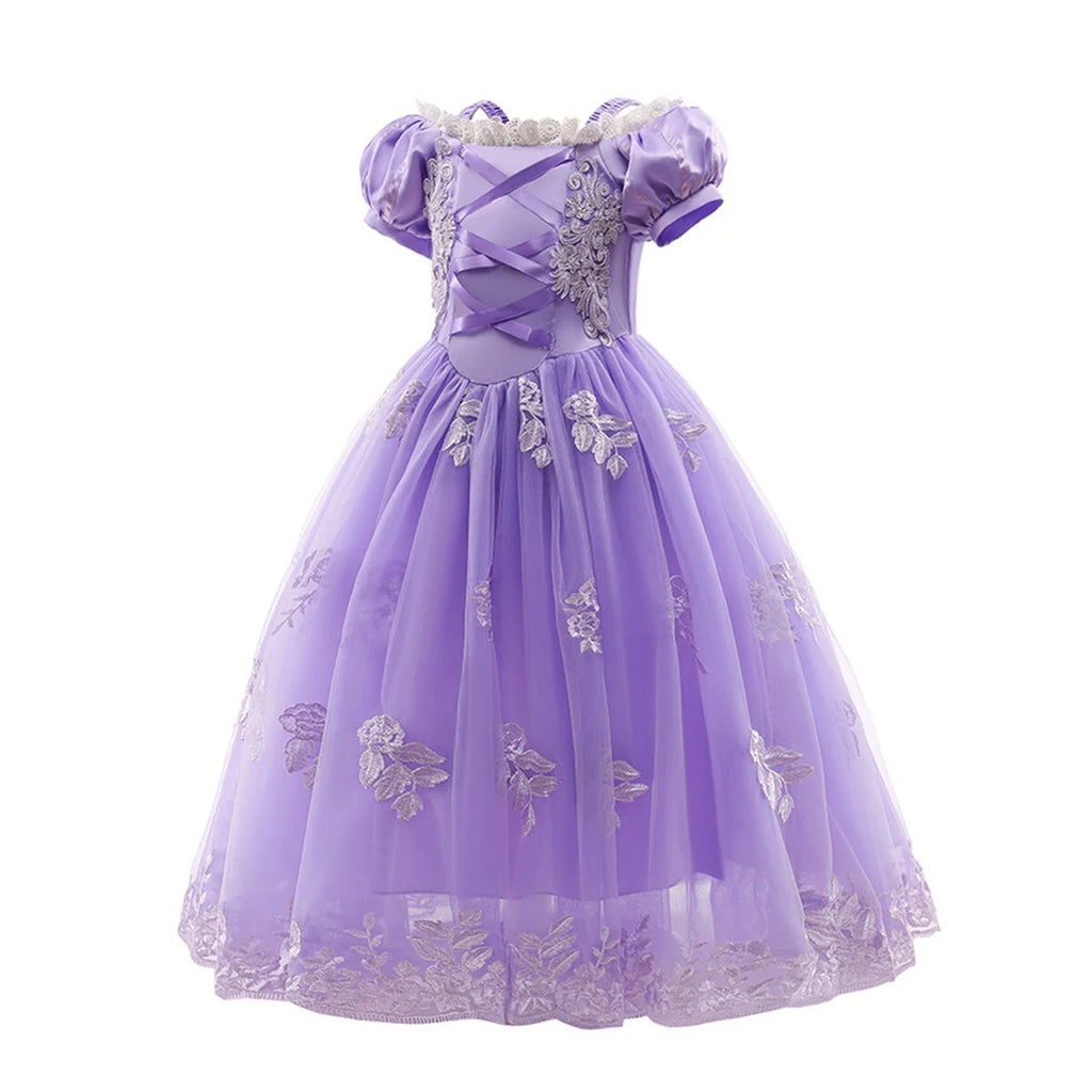 Puff Sleeve Layered Dress K8818